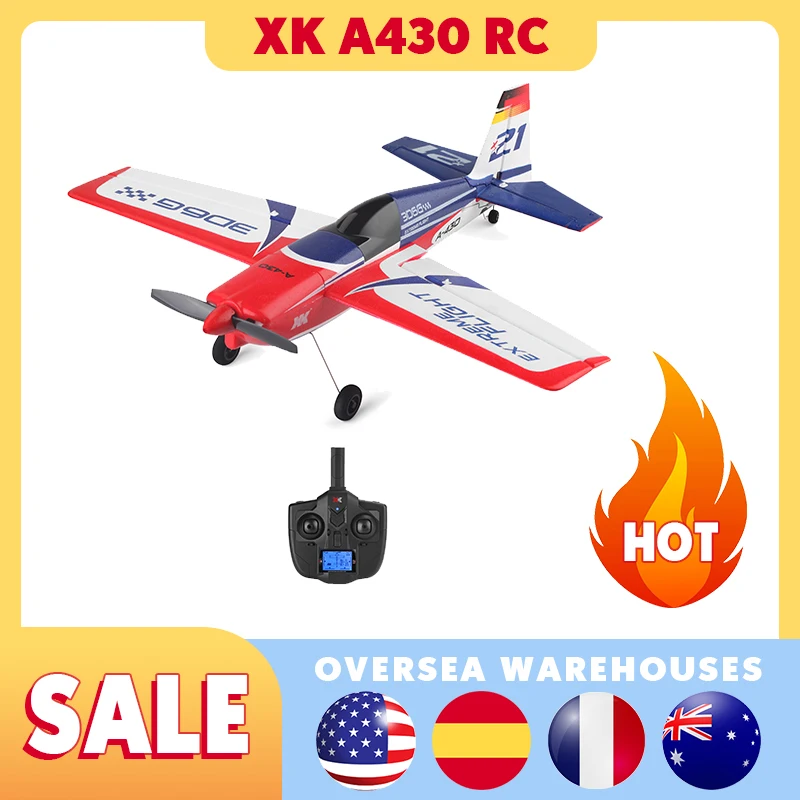 WLtoys XK A430 RC Plane 3D Modes 5CH Brushless Motor Easy to Fly Electric Remote Control Aircraft Toys system like real machine