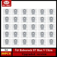 30pcs dust bags xiaomi roborock s7 maxv ultra garbage bag accessories s7 maxv q7 max t8 g10s robot vacuum replaceable parts