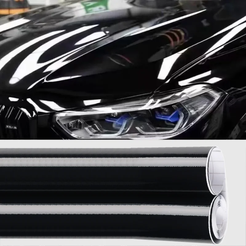 

Gloss Vinyl Car Bright Black Film Wrap stickers Skin Color Changing Films Car Body Styling Decoration Stickers Waterproof Film