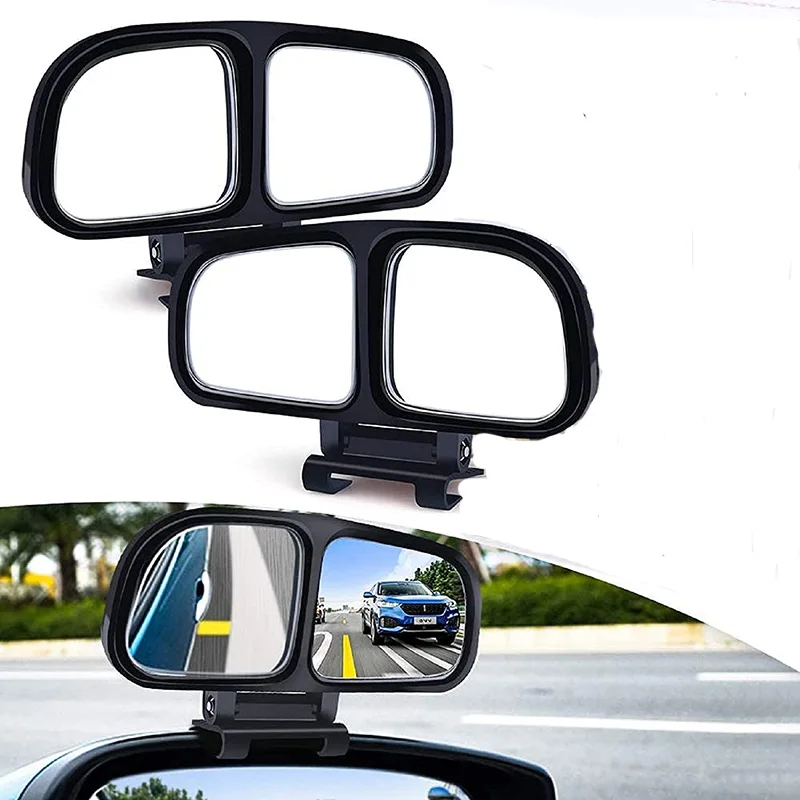 Car Blind Spot Rearview Mirror Wide Angle Adjustable With Double HD Convex Glass for Parking Reversing Auxiliary Side |