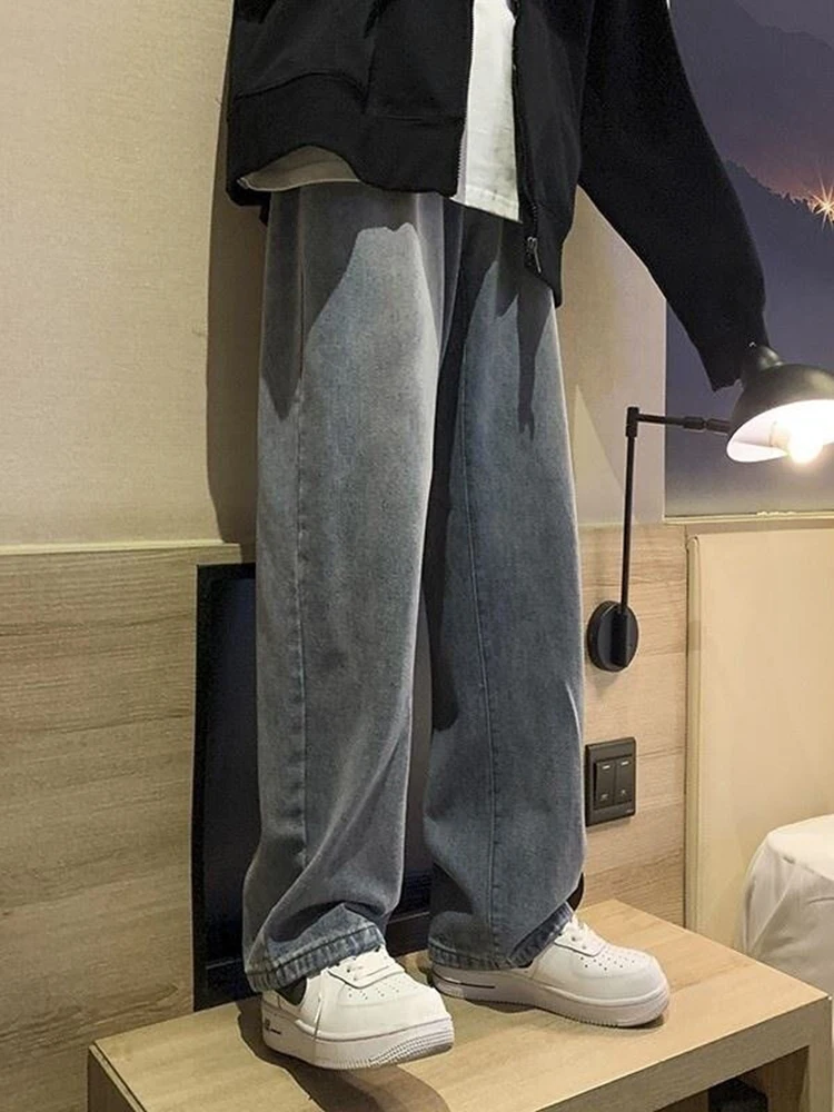 

Джинсы мужские прямые свободного покроя, с широкими штанинами, Y2K