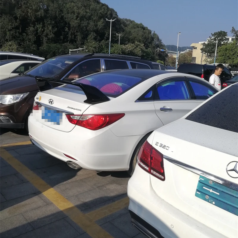 FD2 стиль для Hyundai Sonata 9-й спойлер 2014 - 2019 ABS Материал углеродный вид Автомобильный
