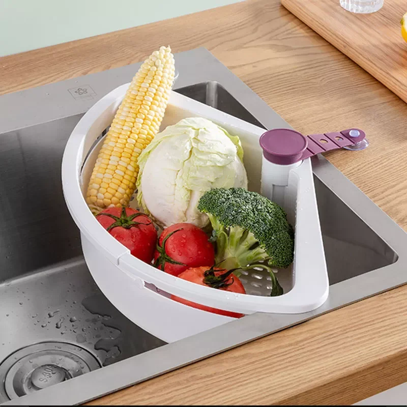 

Sink Rack Foldable Kitchen Drain Basket Dish Rack Multifunctional Sink Organizer Kitchen Accessories Gadgets