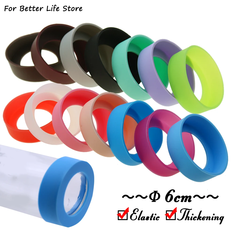 1Pcs 6CM Water Cup  Soft Silicone Gasket Anti-wear And Scrat