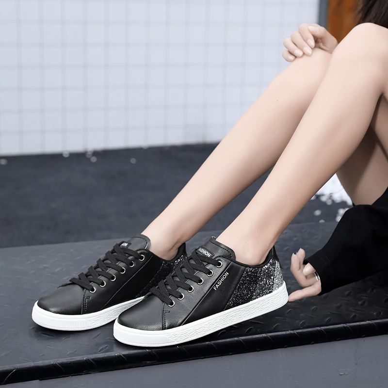 Brand Leather Women Sneakers Fashion Women's White Shoes Non Slip Casual Sports Shoes Women Outdoor Running Shoes Zapatos Mujer