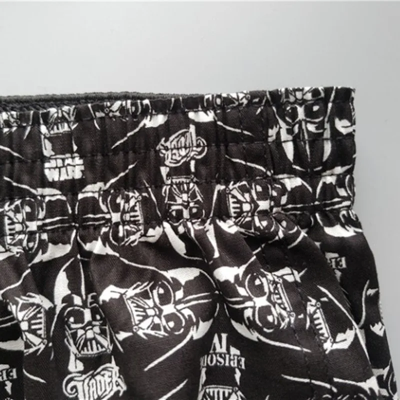 New men's underwear Woven cotton loose summer shorts anime sleep bottoms
