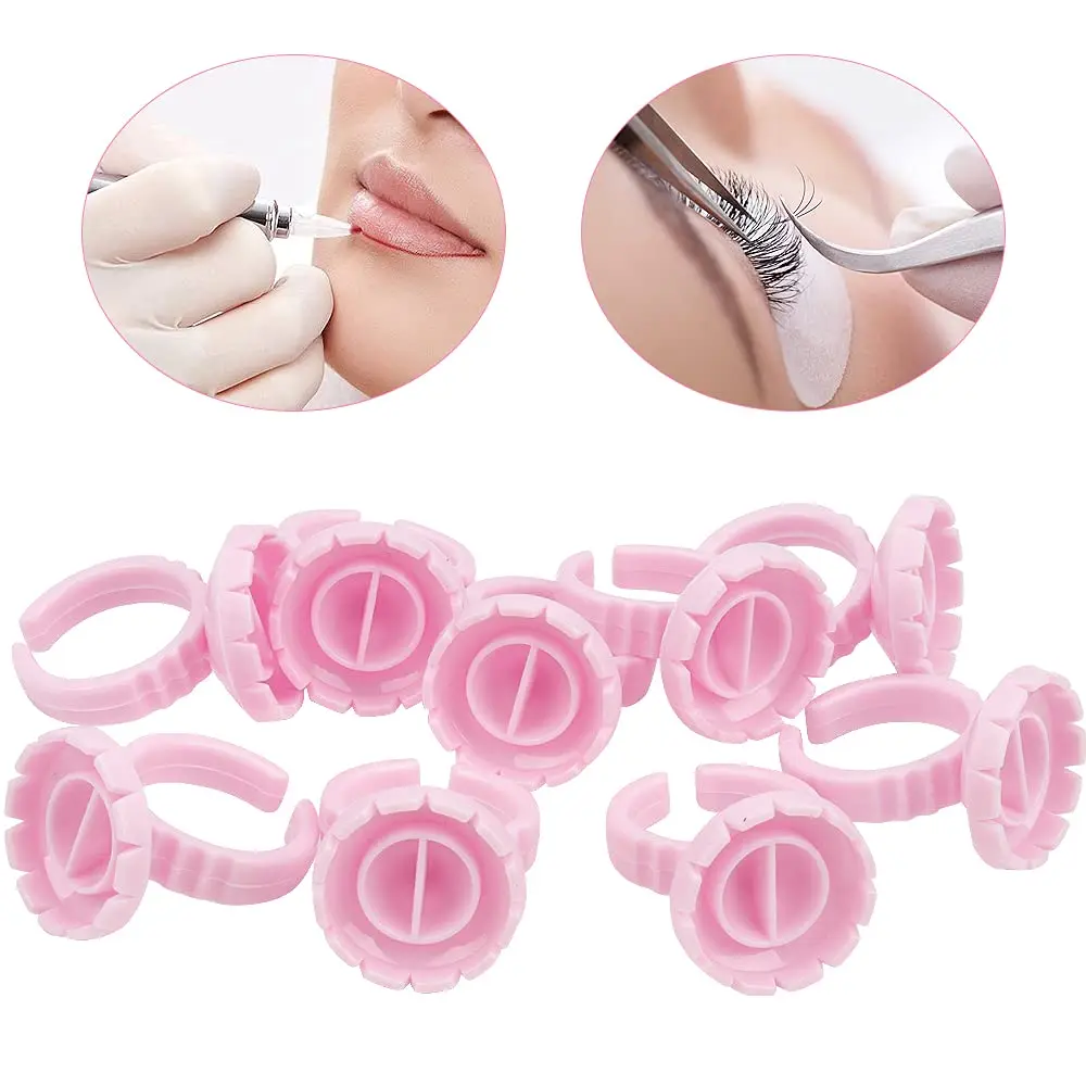 

Кольцо для клея 100 штук одноразового стандарта умное кольцо для клея подвесной веер для ресниц веер для клея Веерообразное кольцо органайзе...