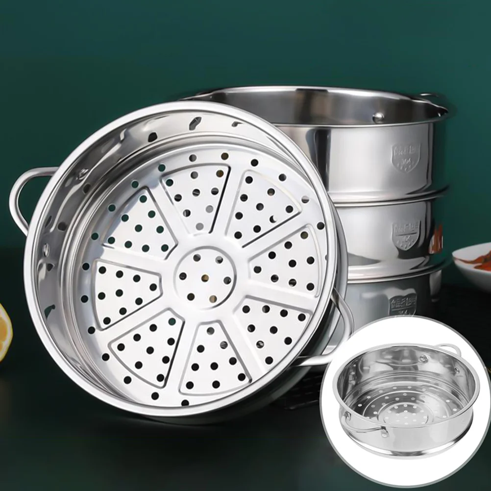 

Steamer Pot Basket Stainless Dim Metal Pan Steel Sum Cookware Fish Steam Insertsaucepans Soup Steaming Induction