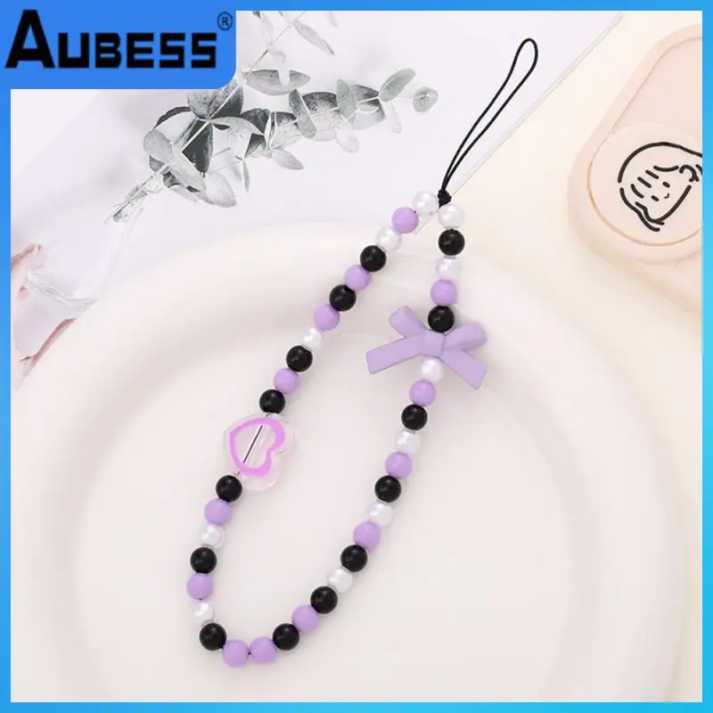 

Delicate Simple Beaded Fashion Cell Phone Portable Anti-fall Decorations Ornament Durable The New Wear-resistant Practical