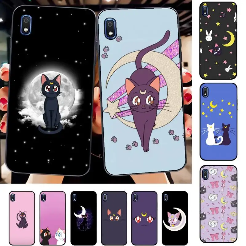 

BANDAI Sailor Moon Cat Phone Case for Samsung A51 01 50 71 21S 70 31 40 30 10 20 S E 11 91 A7 A8 2018