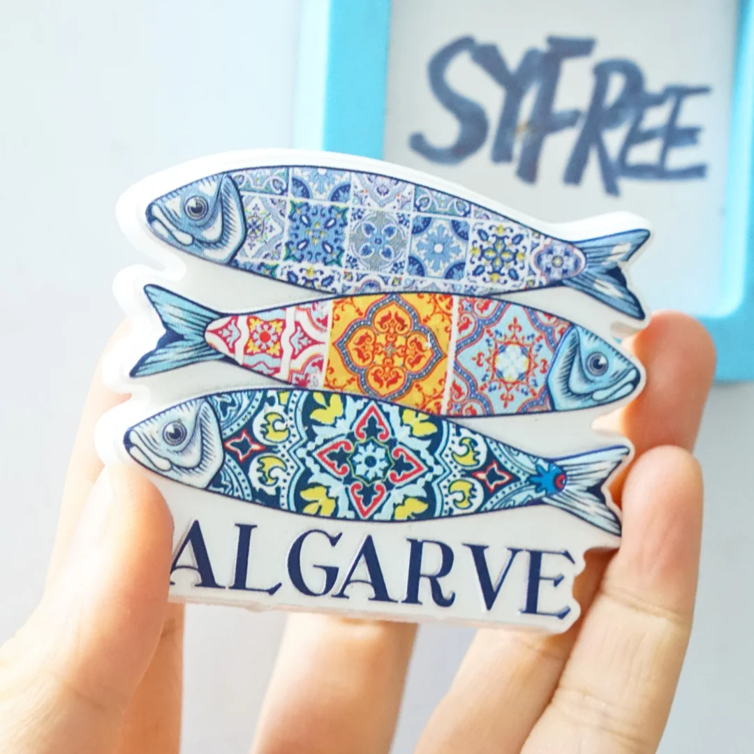 1 шт., магниты на холодильник Algarve, португальские магниты на холодильник, синие магниты на холодильник, домашний декор в стиле Португалии, синий домашний декор, Photo Fri (art.: 3920cceee6edc) - 3920cceee6edc
