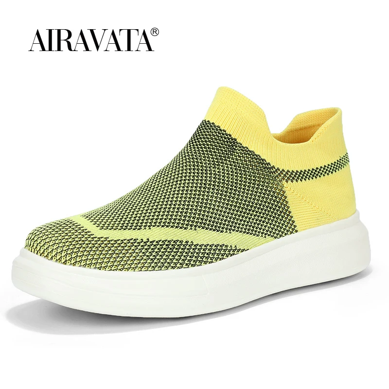 Unisex Sneakers Thick Sole Loafers Comfortable Men Women Walking Shoes Slip on Athletic Sports Shoes