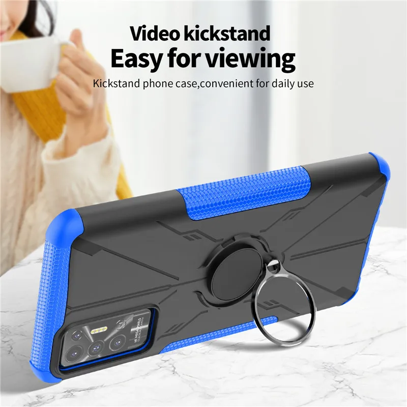 Shockproof Cover For Tecno Pova 2 Case Tecno Pova 2 Cover Hard Holder Back Protective Bumper For Tecno Pova 2 Coque 6.9 inch