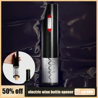 electric wine bottle opener accessories stainless steel one click quick bottle opening champagne cap openers kitchen dining bar