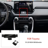 car gravity mobile phone holder air vent clip mount cellphone gps stand support for toyota rav4 xa50 2019 2021 auto accessories