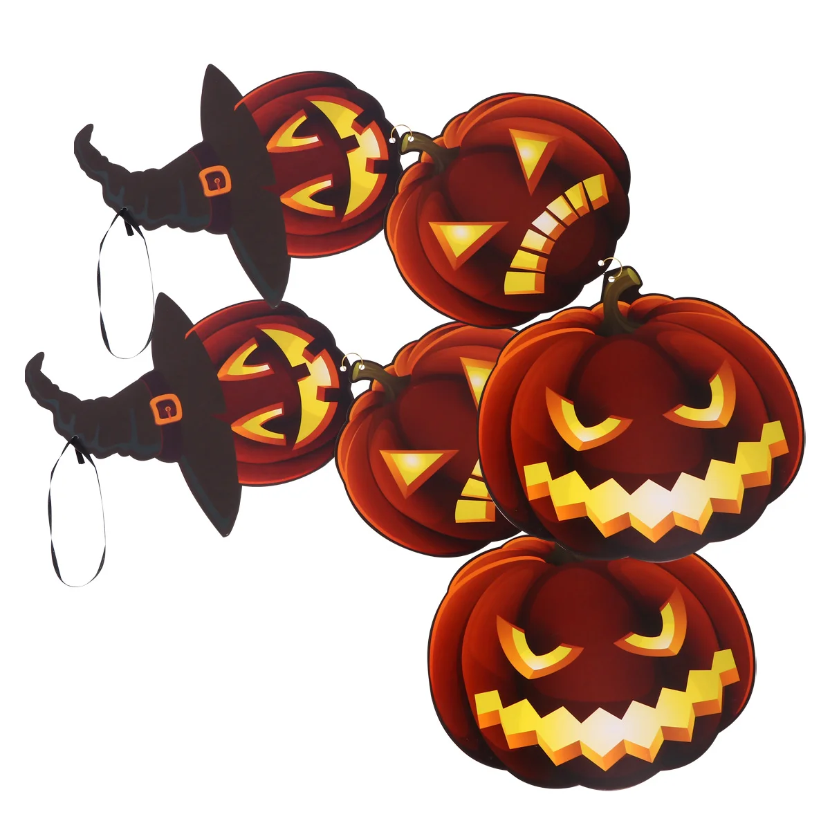 

2Pcs Pumpkin String Pendants Cartoon Pendant Scene Layout Props Hanging Ornament for Mall Club Party
