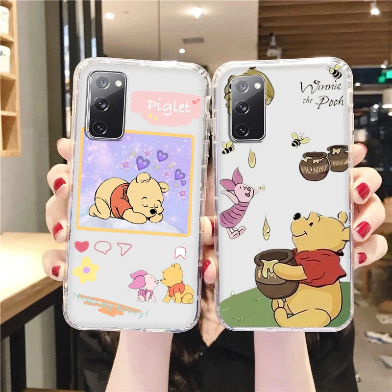 

Disney Winnie The Bear Cute Phone Case Samsung A73 A72 A71 A54 A53 A52 A51 A42 A33 A32 A23 A22 A21S A13 A04 A03 5G Transparent