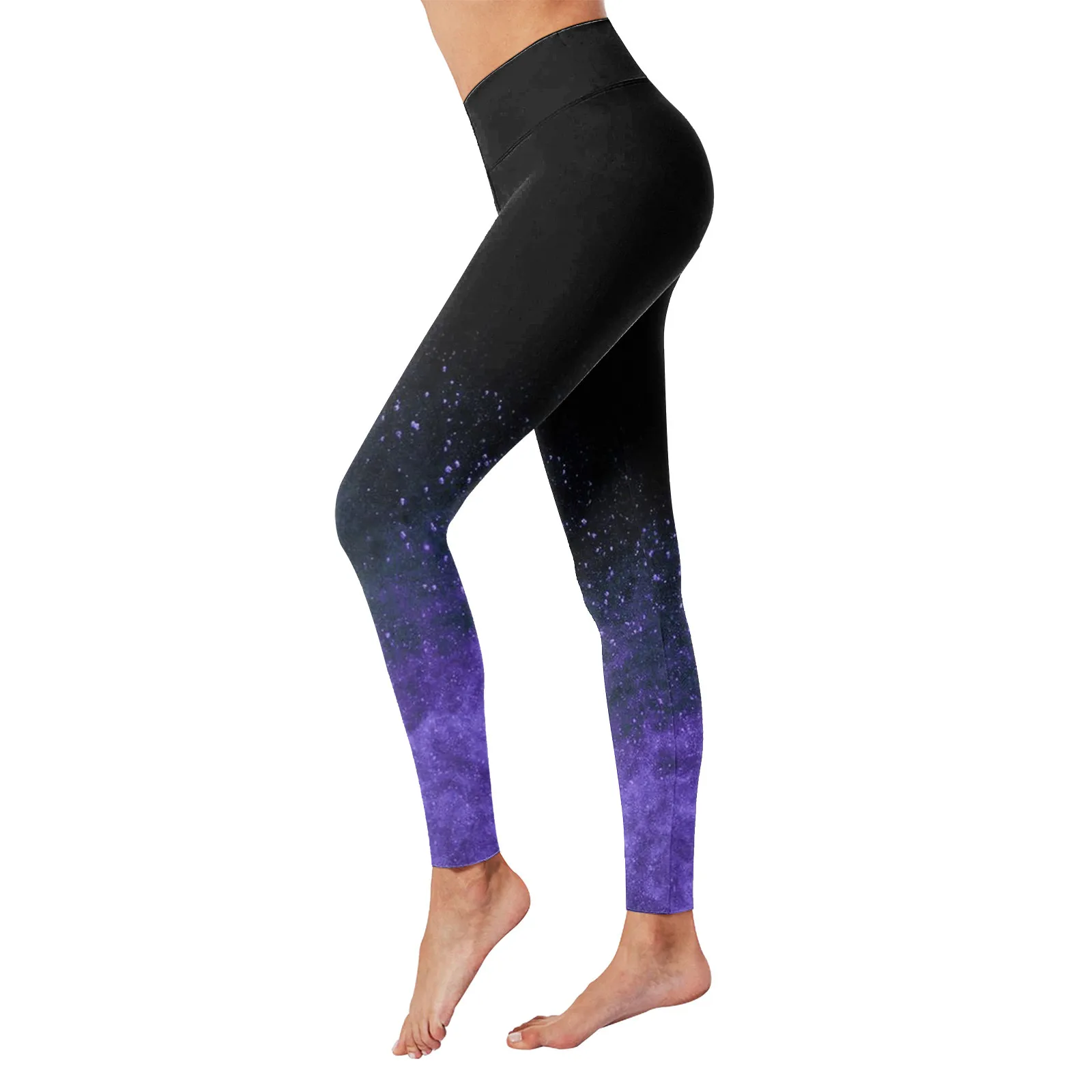 

Women Sporty Push up Leggings High Waist Gradient Color Jeggings Tights Fitness Workout Leggins Gym Clothing Seamless Yoga Pants