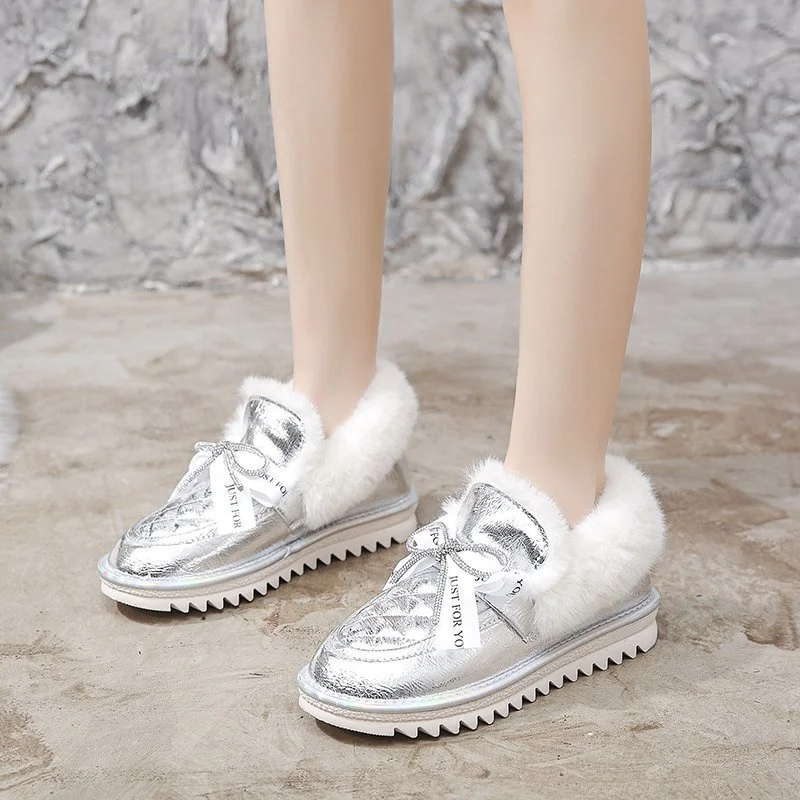 

Alo cnc 2022 New Winter Matching Velvet Warm Bread Shoes Flat Bottom Non-slip Cotton Boots