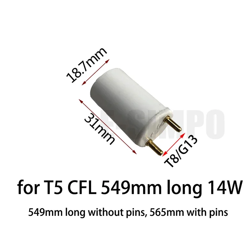 Фото 50 шт., 25 пар флуоресцентных ламп T8-T5 G13-G5 14 Вт 28 Вт CFL №2