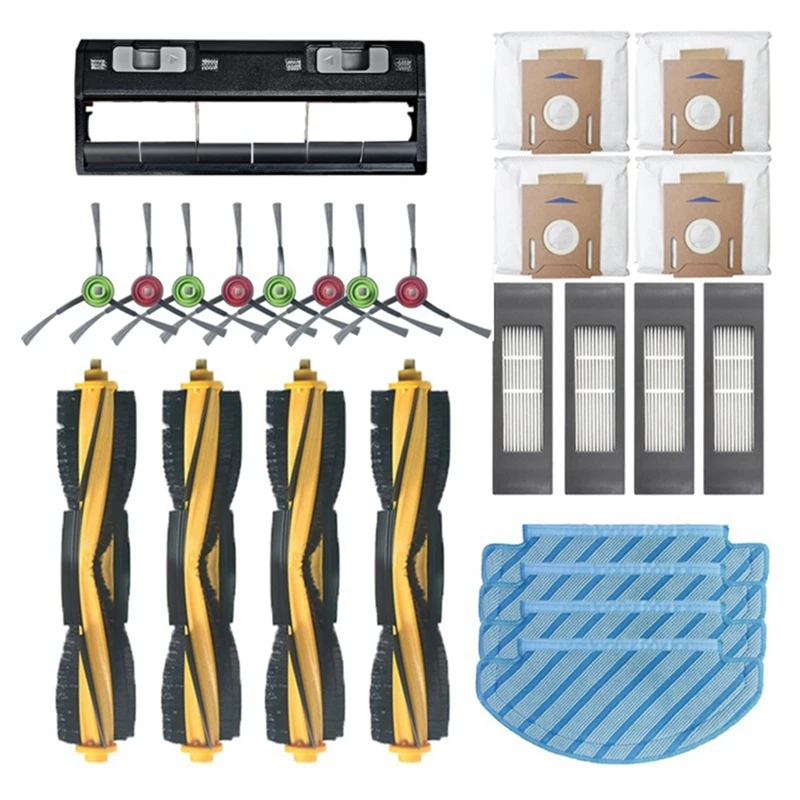 

25PCS Suitable For Ecovacs Sweeper OZMOT8 T9PRO T9AIVI Side Rolling Brush Rag Filter Screen Dust Bag