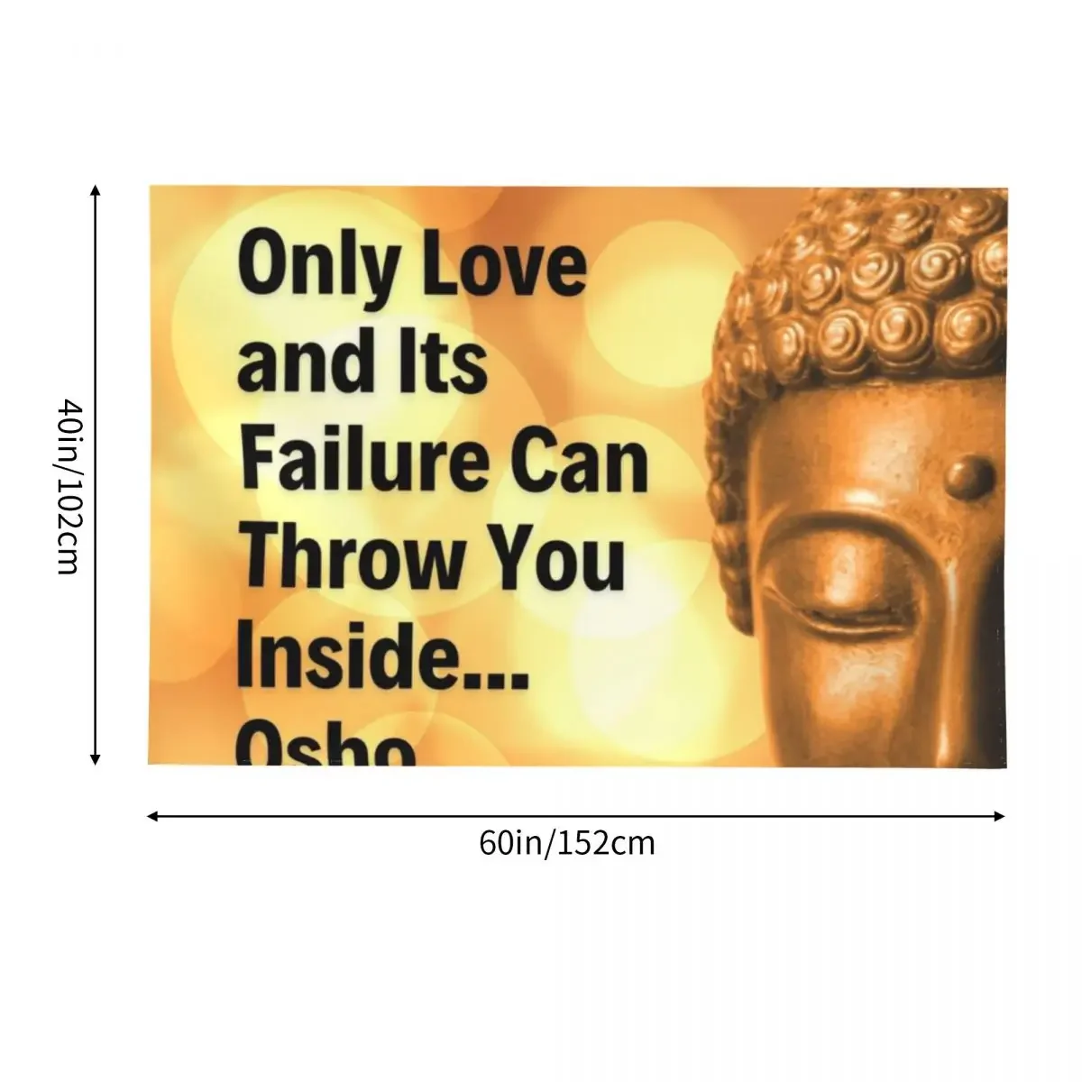 Гобелен Osho - Only Love and Its Failure Can Throw You Inside...