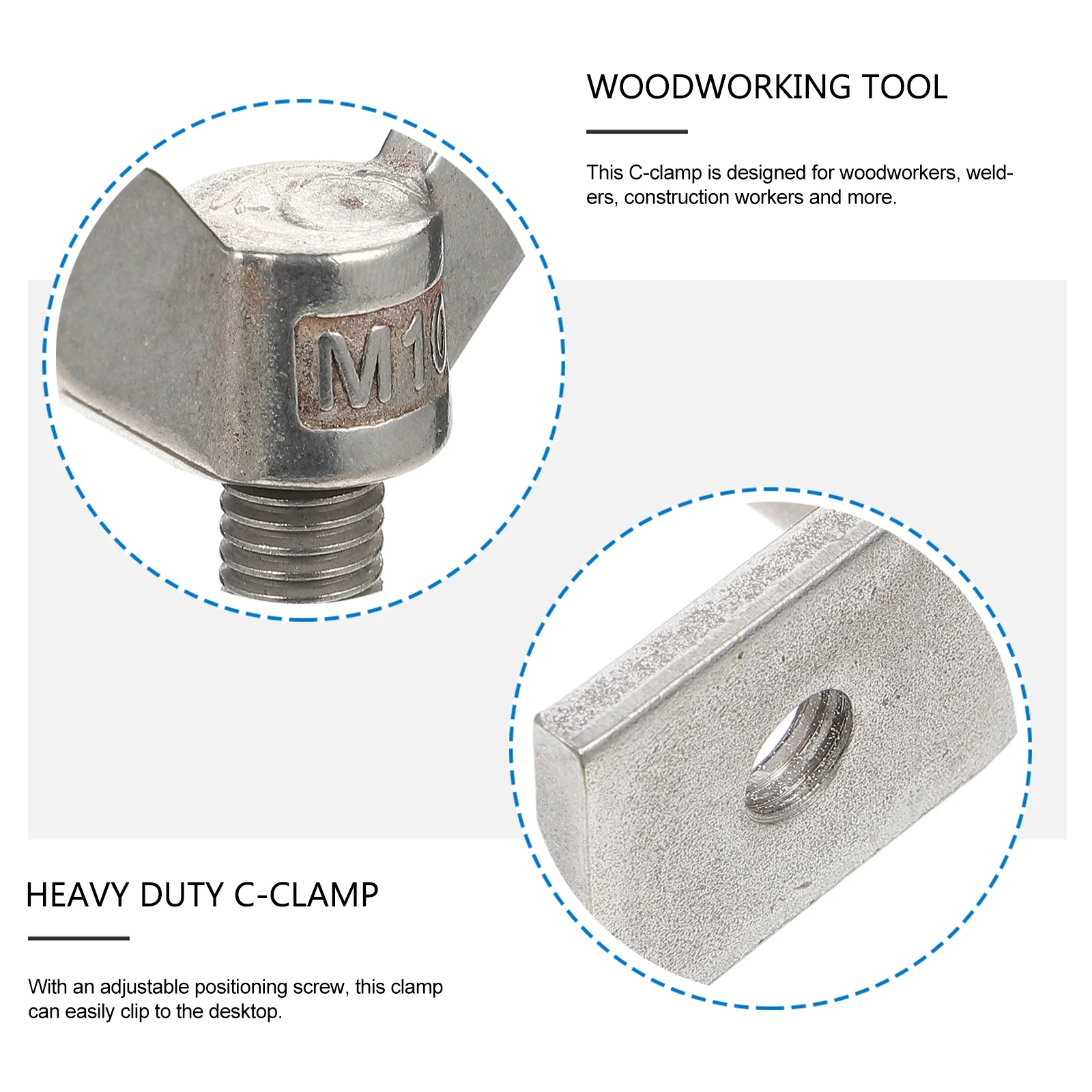 

Clamps Heavy Duty Woodworking Bar Clamps Wide Jaw Opening Clamp Woodworking Clip C- Clamp Clamp Woodworking Ratchet Tool