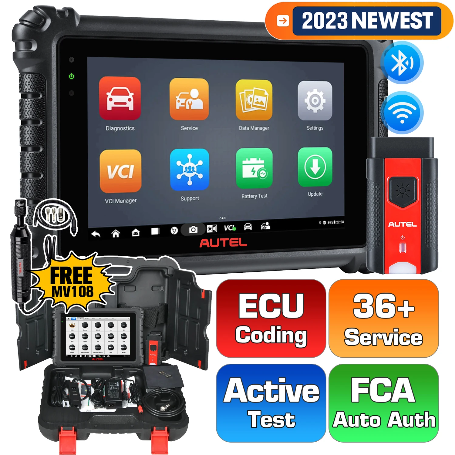 Autel MaxiCOM MK906PRO Автомобильные диагностические инструменты автомобильный OBD2 сканер