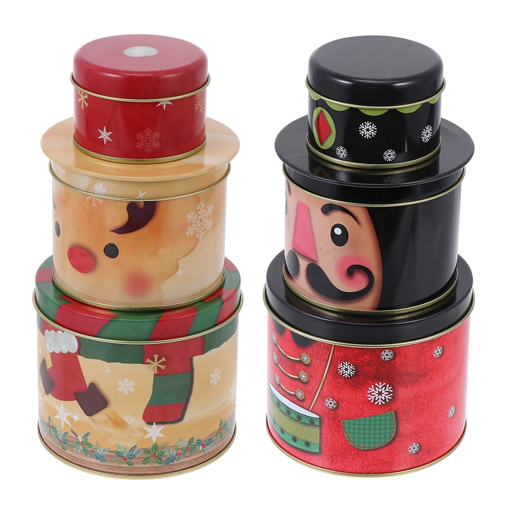 

2 набора рождественской тематики, коробка для конфет, многослойная коробка для конфет, контейнер, рождественский подарок