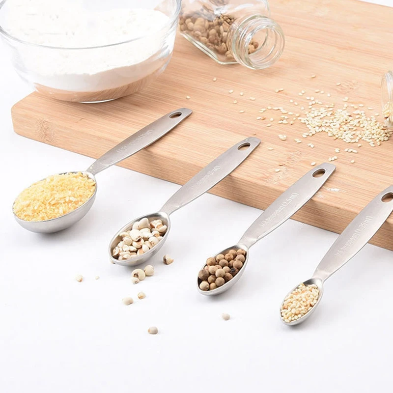 

7PCS Stainless Steel Measuring Spoon Premium Stackable Kitchen Measuring Spoon Set Tablespoons Home Kitchen Baking Tools
