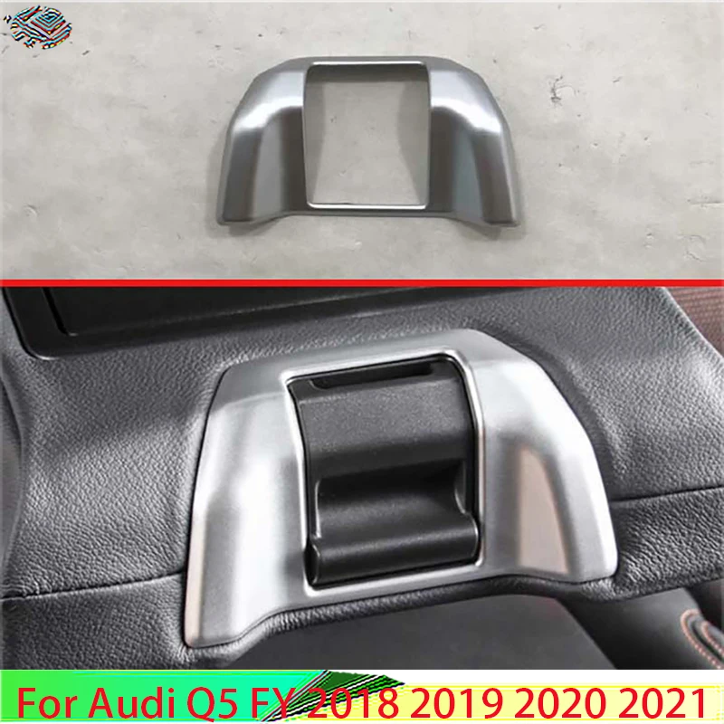 

For Audi Q5 FY 2018 2019 2020 2021 Decorate Accessories ABS Chrome Matte Car Rear handrail Switch frame cover Trim