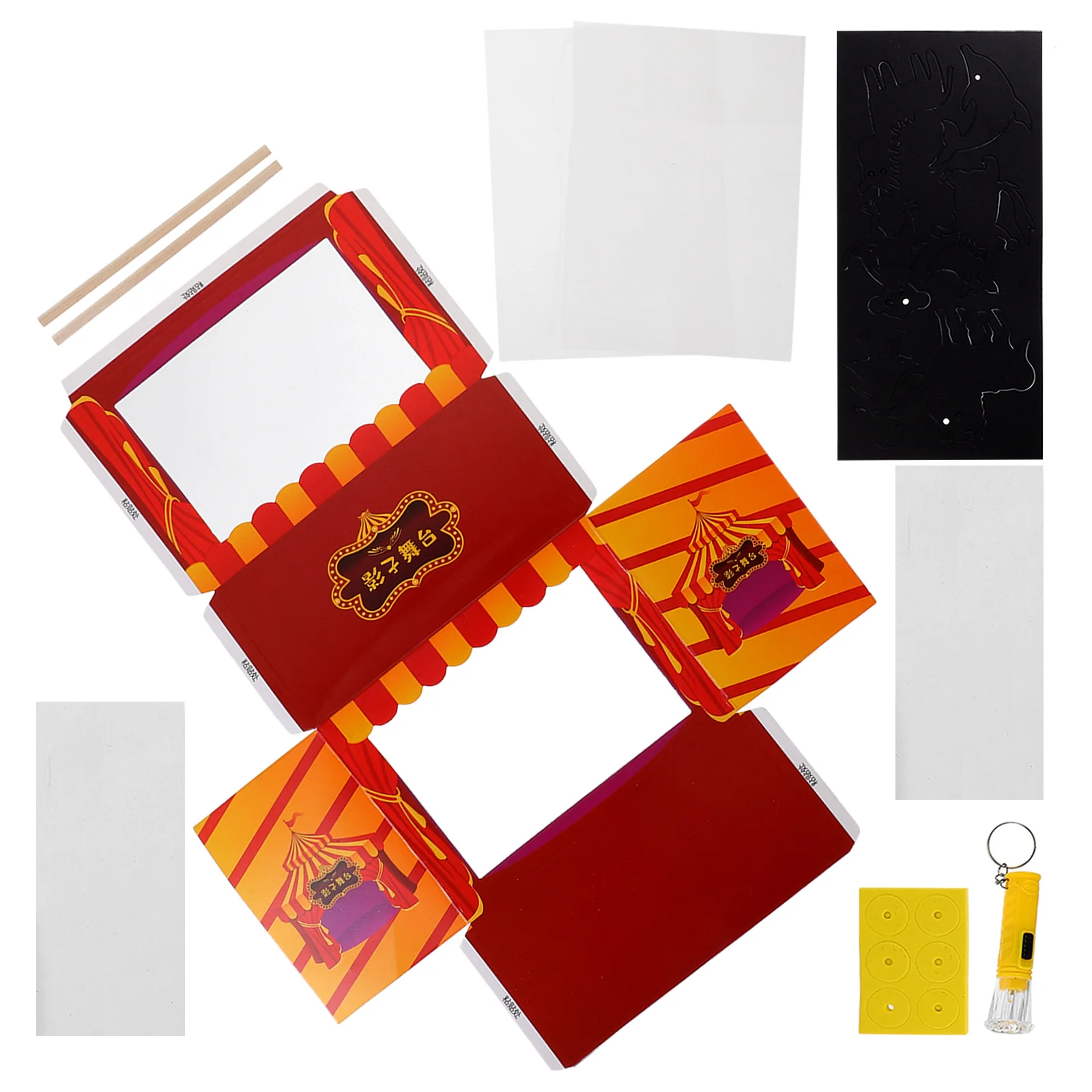 

DIY Puppet Show Educational Toys Handmade Shadow Puppetry Kids Chinese Plastic Child