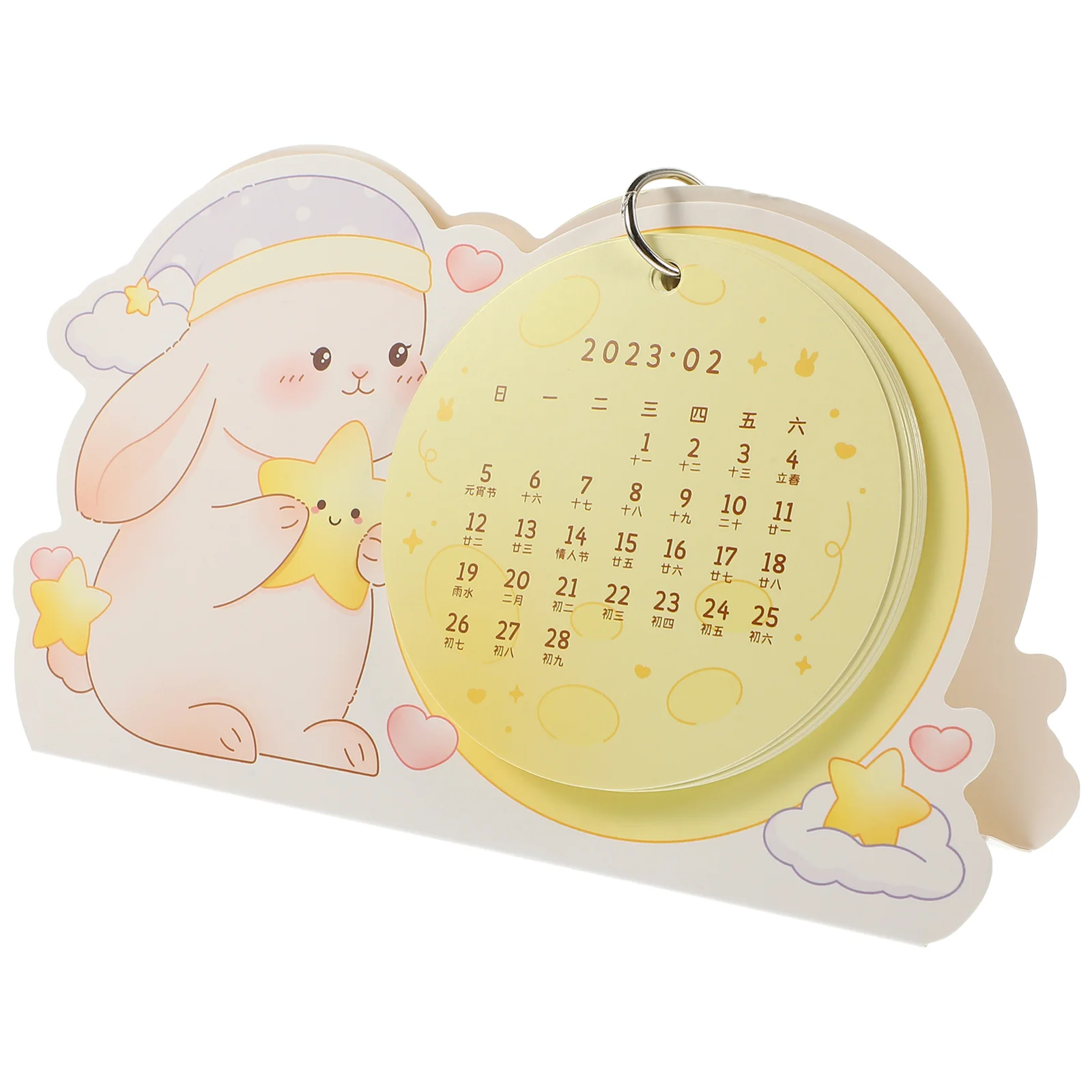 

Календарь, стол с кроликом, планшетом, китайский стоячий блокнот, блокноты для съемки бумаги, календари в форме кролика, Рабочий стол
