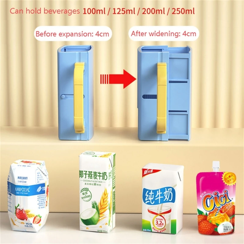 

Multipurpose Flipping Holder for Juice Boxes & Food Pouches Baby Food Container