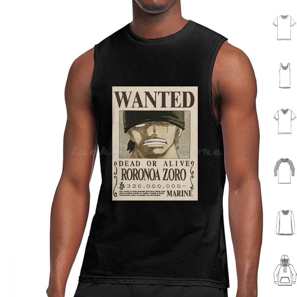 

Zoro Tank Tops Vest Sleeveless Mugiwara Luffy Monkey D Luffy Hat Anime Manga Japan Pirates Pirate Zoro Roronoa Zoro