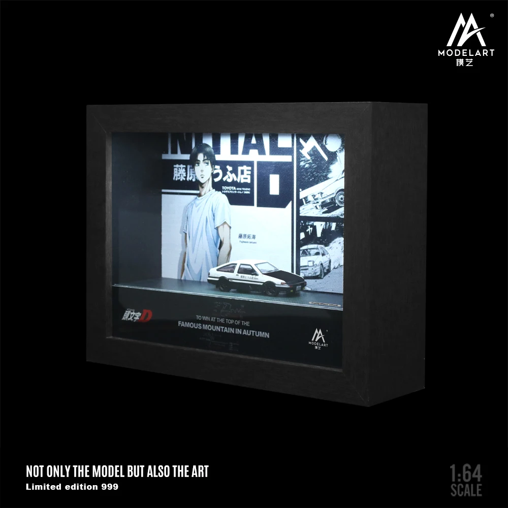 ModelArt 1/64 RX-7 Желтый/Черный свет версия стереорамный дисплей из сплава комплект для
