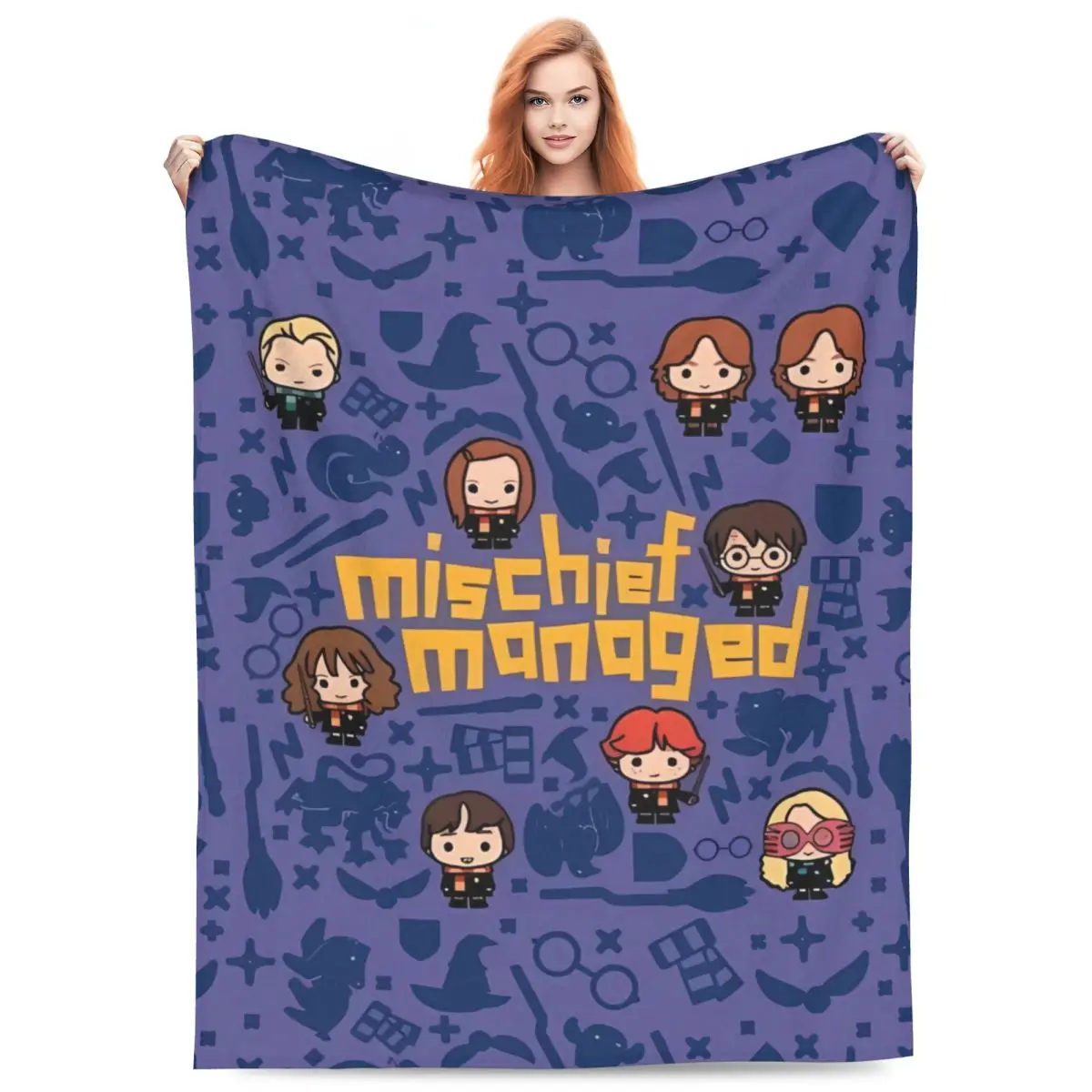 Супер мягкое одеяло для путешествий в самолете Harrys Potters фланелевое покрывало