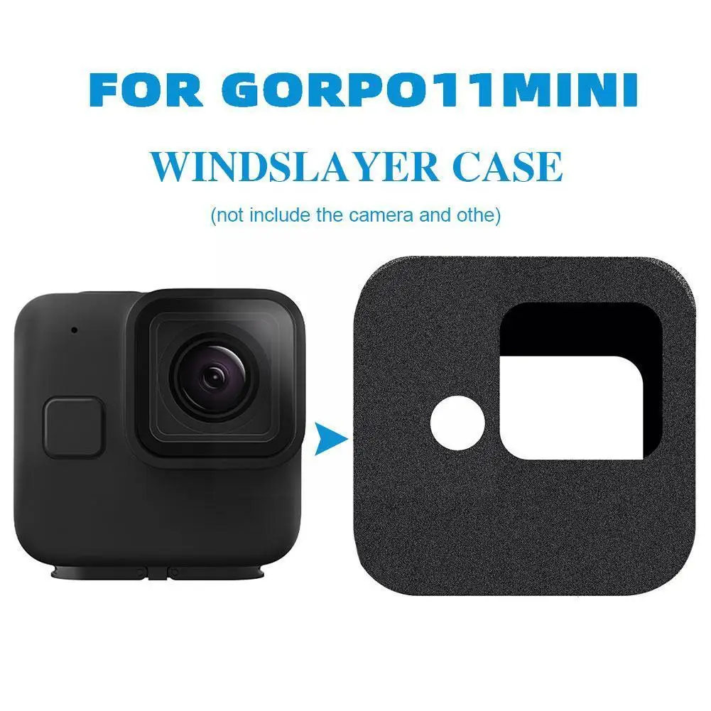 

Windshield Wind Noise Reduction Sponge Foam Cover Housing Wind Cap For Hero 11 Black Mini Action Camera Accessor V7u9