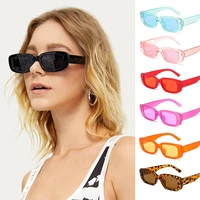 2022 new square eyewear fashion vintage sunglasses women brand designer retro rectangle sun glasses female ins popular colorful