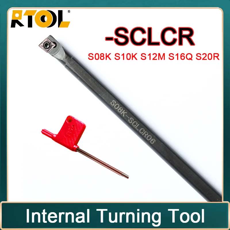 

Держатель инструмента для внутренней обточки SCLCR S08K S10K S12M S160 S20R-SCLCR06 токарный станок сверлильный станок резец с ЧПУ карбидные вставки CCMT