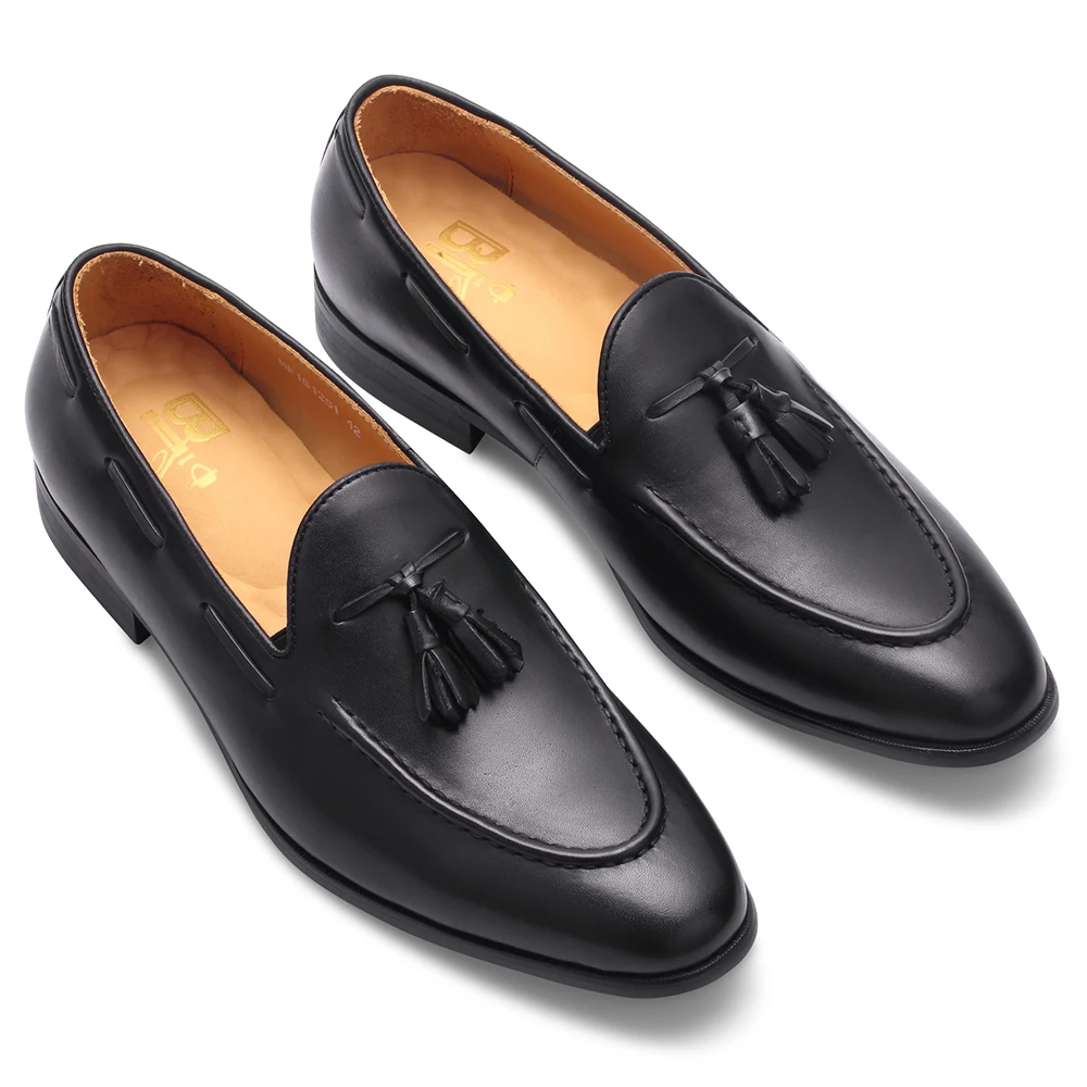 

Туфли мужские из натуральной кожи, дышащие, износостойкие, на плоской подошве, повседневные лоферы, модные