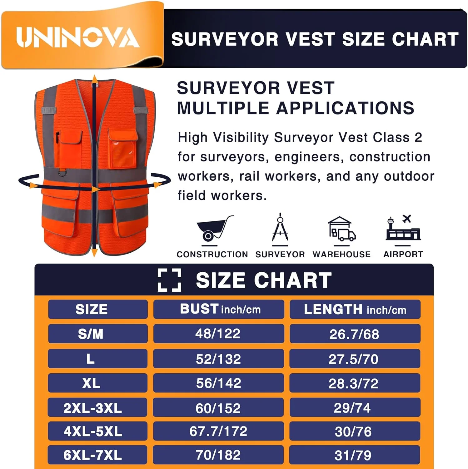 Защитный жилет повышенной видимости с несколькими карманами. Дышащая спецодежда