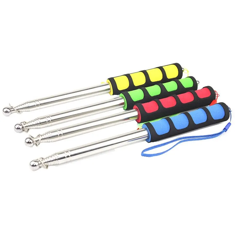

Stainless Steel Flagpole Guide Extendable Flag Windsock Tour Pointer Banner Outdoor Telescopic For Teaching Pointer