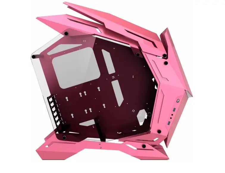 

JONSBO MOD-3 pink/white Computer case (support XL-ATX motherboard/360 water-cooled/5V ARGB mecha light effect/6 fan position)