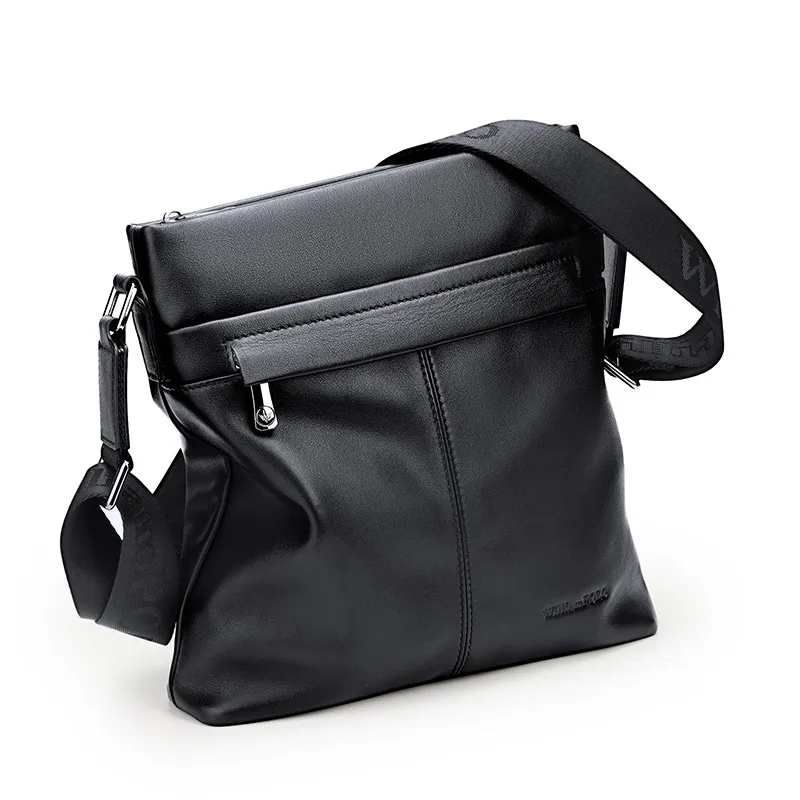 Genuine leather casual shoulder bag, trendy men's backpack, personalized small bag