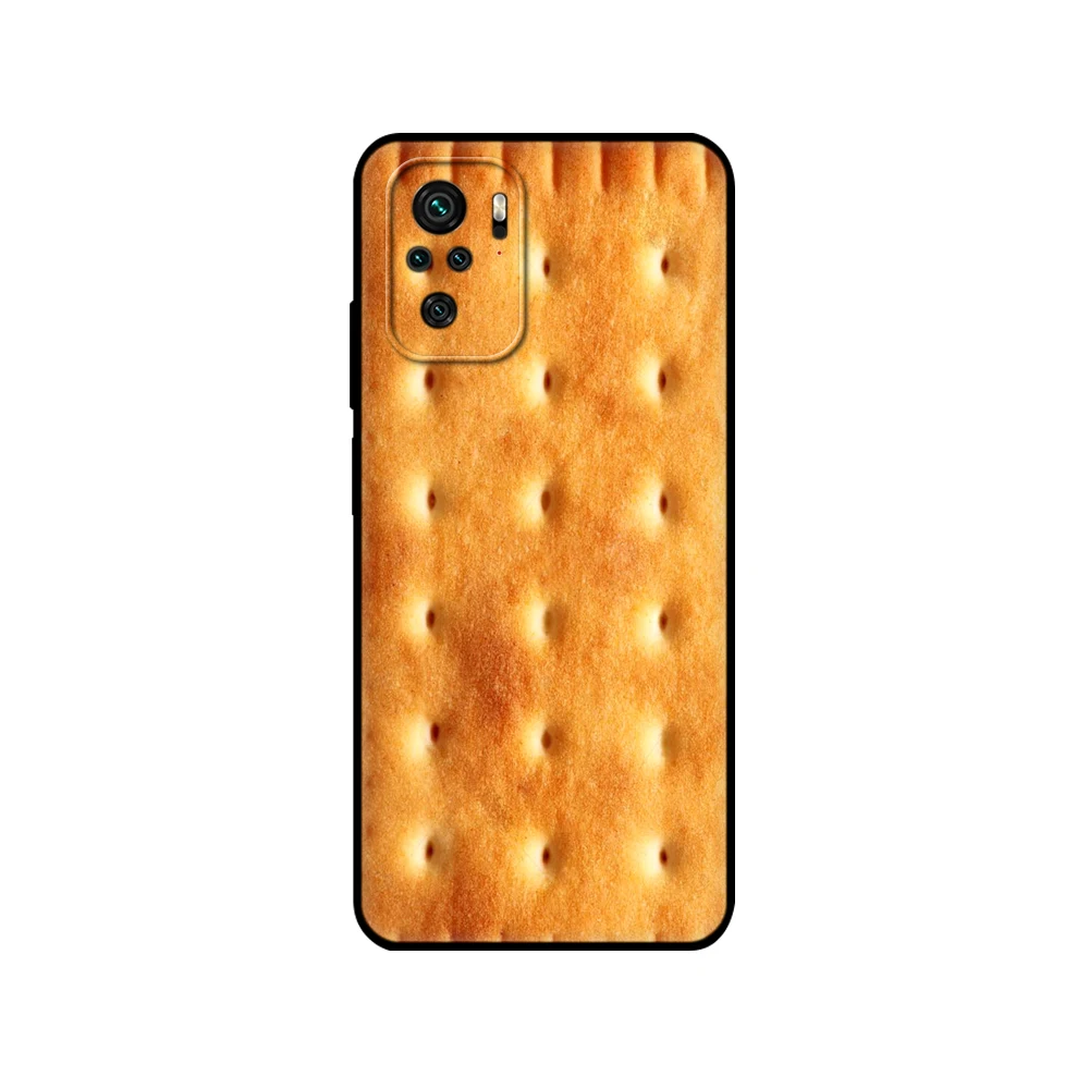 Черный чехол из ТПУ для Xiaomi Redmi 9T Note 10 5G 4G Pro 10S еды печенья шоколада мяса - купить по