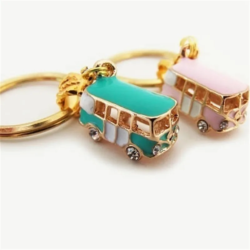 Брелок для ключей с изображением пляжа фургона брелок пляжного автобуса