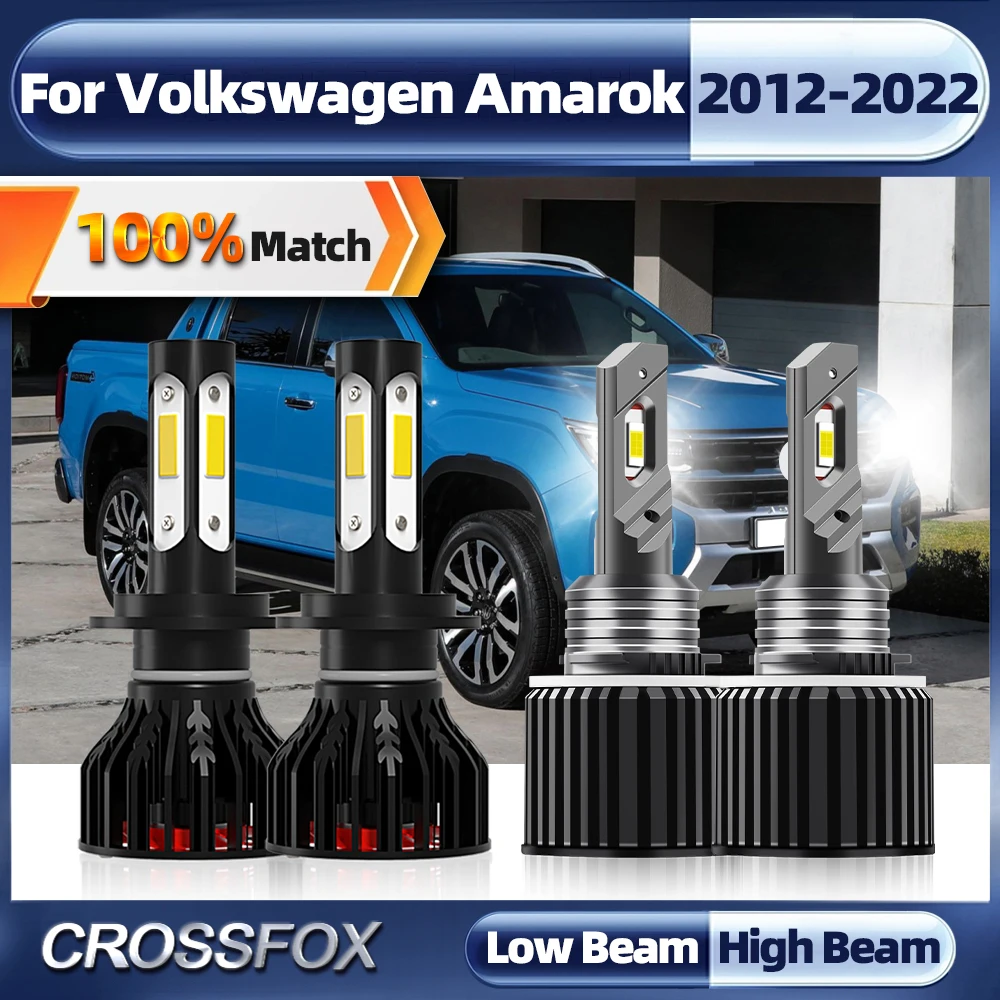 H7 H15 Светодиодный Автомобильные фары 40000LM 240 Вт CSP чип автомобильные светильник 12В 6000 К для Volkswagen Amarok 2012-2016 2017 2018 2019 2020 2021 2022