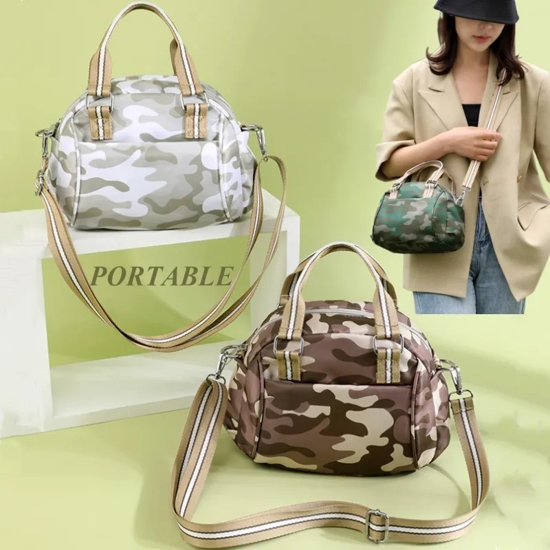 New Fashionable Women's Shoulder Bag,Multi-purpose Large Capacity Simplicity Canvas Tote,Nylon Lightweight Portable Handbag