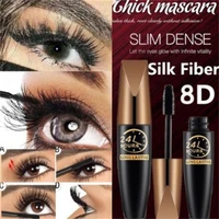 1pc 8d silk fiber lash mascara waterproof mascara for eyelash extension black thick eye lashes curler cosmetic lashlift bulklash